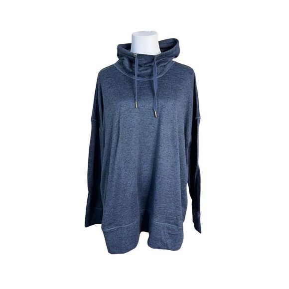 Old Navy Active Athleisure Blue Pullover Tunic Sweatshirt XXL Sweater Knit - Picture 1 of 11